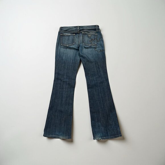 Vintage Guess Studded Premium Low-Rise Flare Jeans — Size 26 - Picture 2 of 6